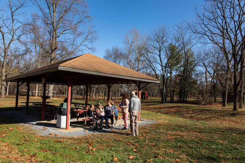 Picnic shelter at John E. Painter Park.